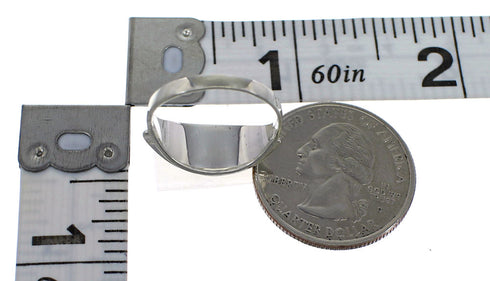 Southwestern Silver Multicolor Ring Size 5-1/2 QX78094